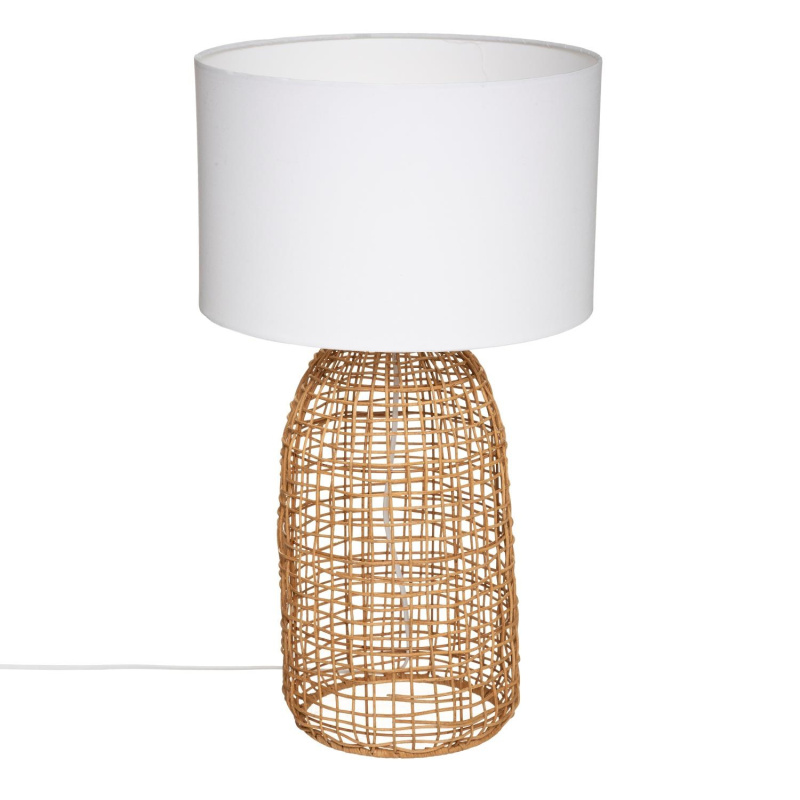 Atmosphera Stolní lampa Karla boho, výška 56 cm bílý