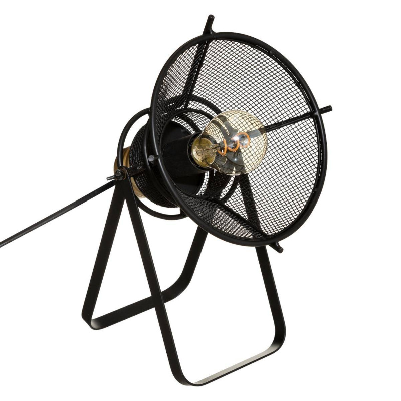 Atmosphera Stolní lampa RODO v industriálním stylu, 31 cm černá