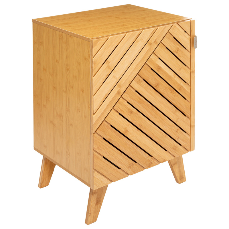 5five Simply Smart Skříňka do koupelny BAMBOO, bambusová, 45 x 38 x 70 cm hnědý