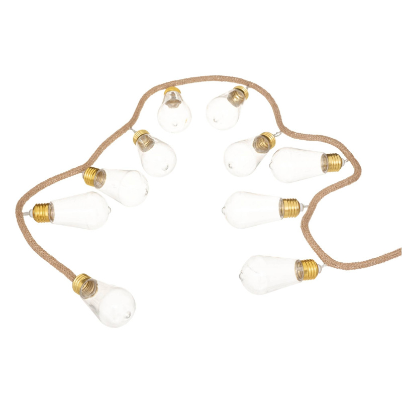 Atmosphera Světelný řetěz, 10 LED žárovek, 165 cm transparentní
