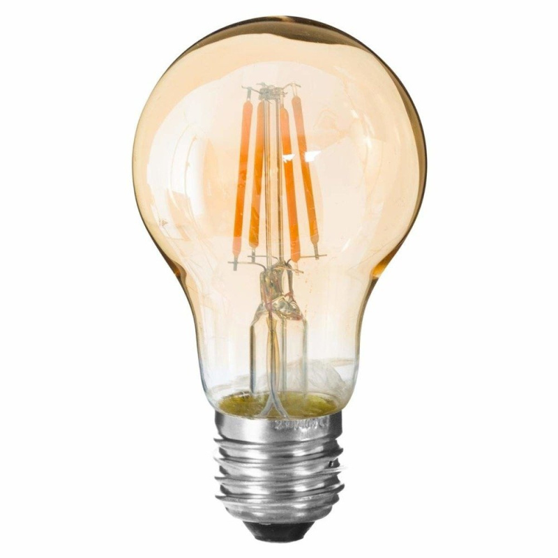 Atmosphera Dekorativní LED žárovka v jantarovém odstínu, energeticky úsporná LED lampa v designovém stylu béžová