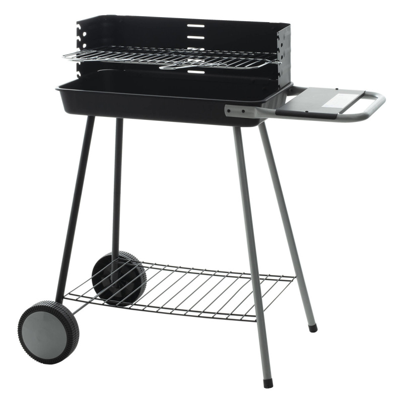 Intex Obdélníkový gril na kolečkách KARMILA, 79,5 x 45 x 84,5 cm, černý černá