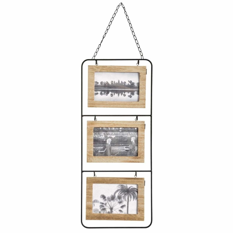 Atmosphera Rám pro 6 fotografií, oboustranný multiframe, ve kterém můžete umístit krásné okamžiky uvízlé v rámu 162258 béžová