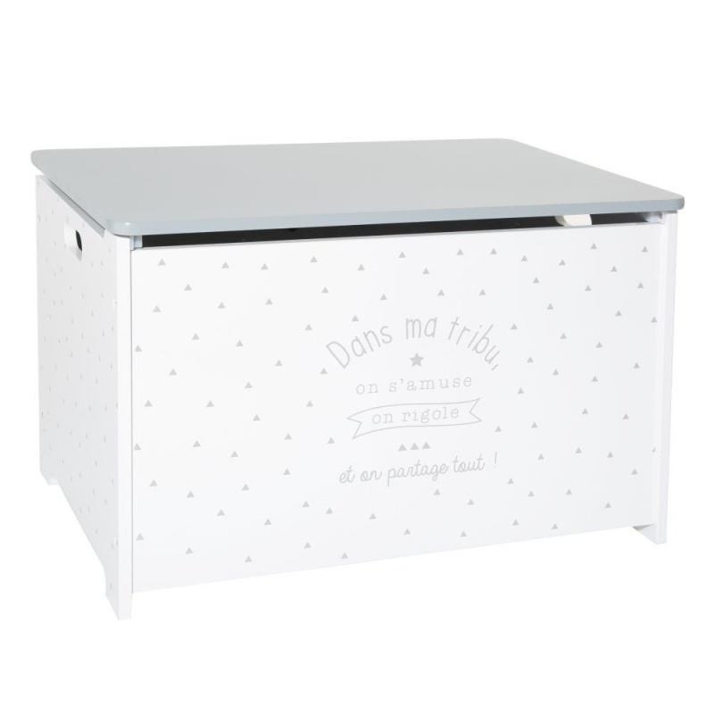 Atmosphera for kids Hračky Box se sedadlem, 2-v1, Šedá Obal bílá