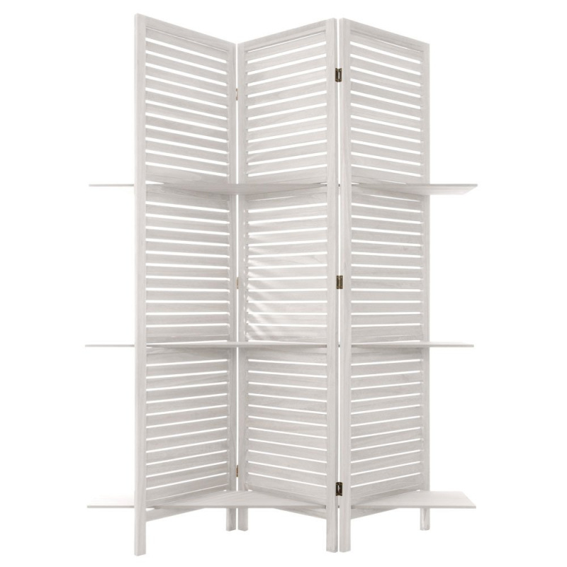 Atmosphera Bílý skládací paraván z MDF, WHITE SCREEN, 120x170 cm 157120A bílá