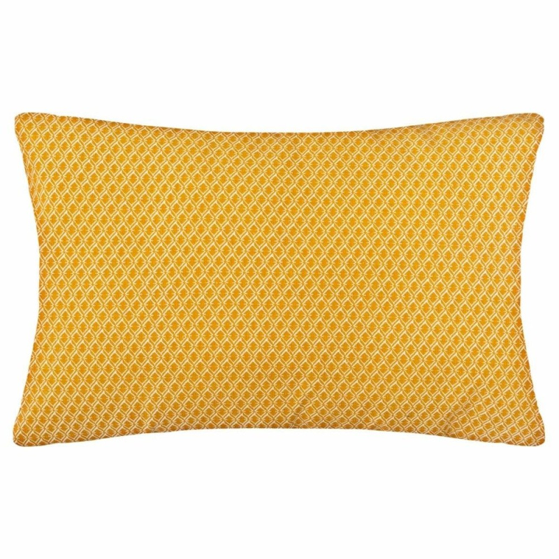 Atmosphera Dekorativní polštář pro obývací pokoj, rozkládací pohovka, žlutý vzor, 50 x 30 cm 163961R žlutá