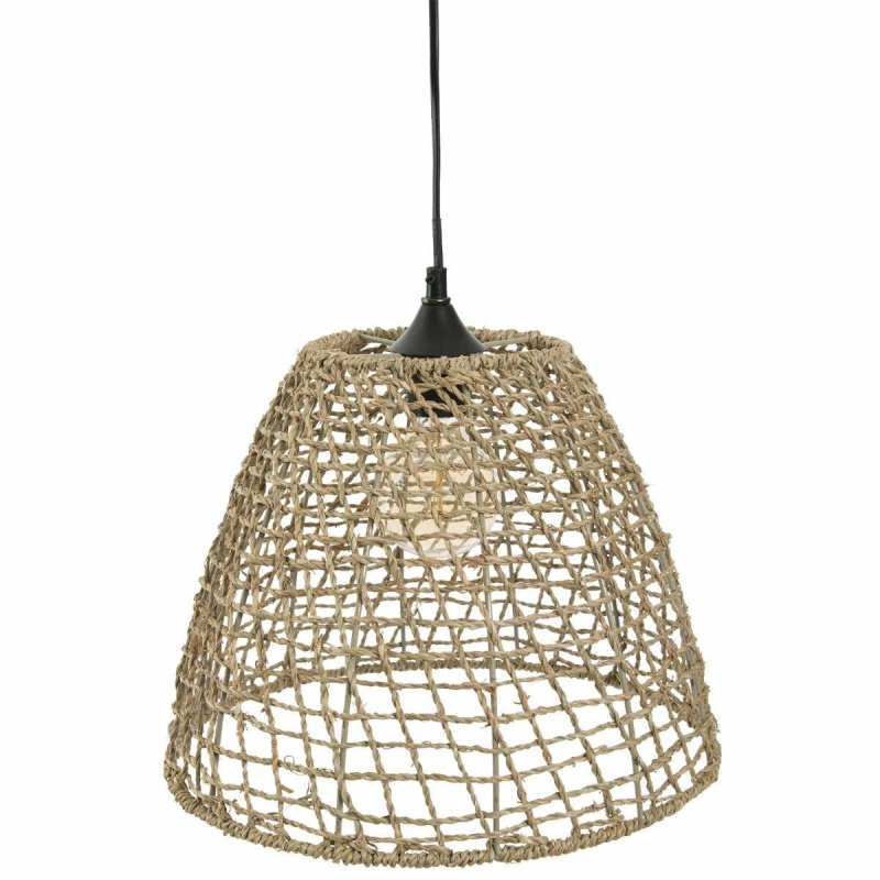 Atmosphera Mořská tráva stínítko JADA, kuželová lampa, O 28,5 cm béžová