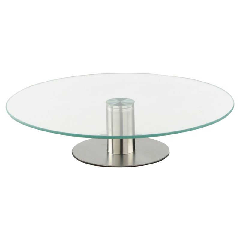 Secret de Gourmet Otočný tác, podnos, skleněný, O 30 cm transparentní