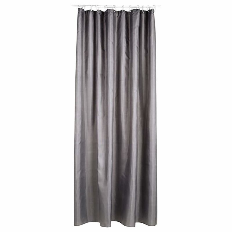 Sprchový závěs 180 x 200 cm, šedý polyester, Atmosphera šedá
