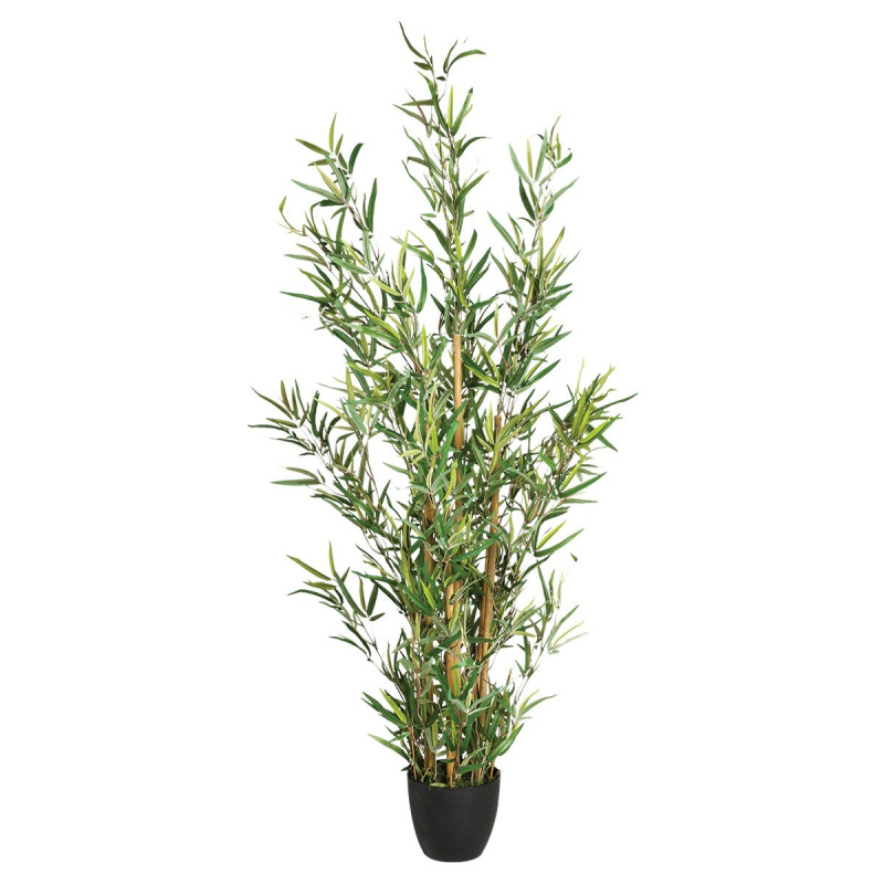 Atmosphera Umělá rostlina, umělý bambusový keř jako živý, 120 cm 110342 zelená