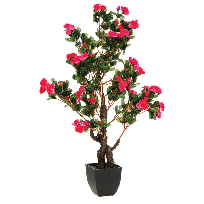 Atmosphera Umělá rostlina AZALIA, růžová barva, 81 cm růžová