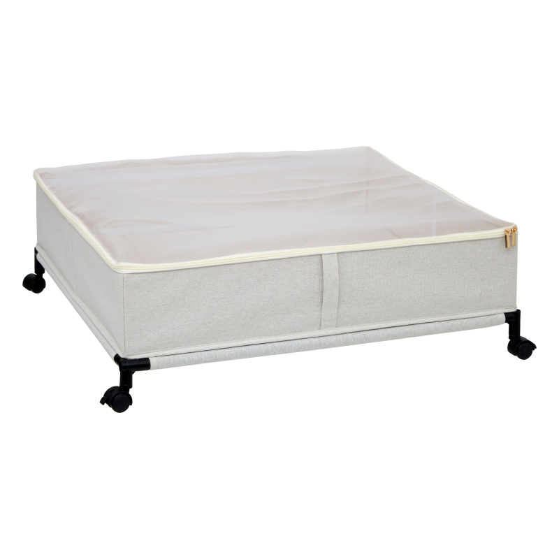 5five Simply Smart Kontejner pod postel na kolečkách DRESSY+ s přepážkami, 66 x 60 x 22,2 cm šedá