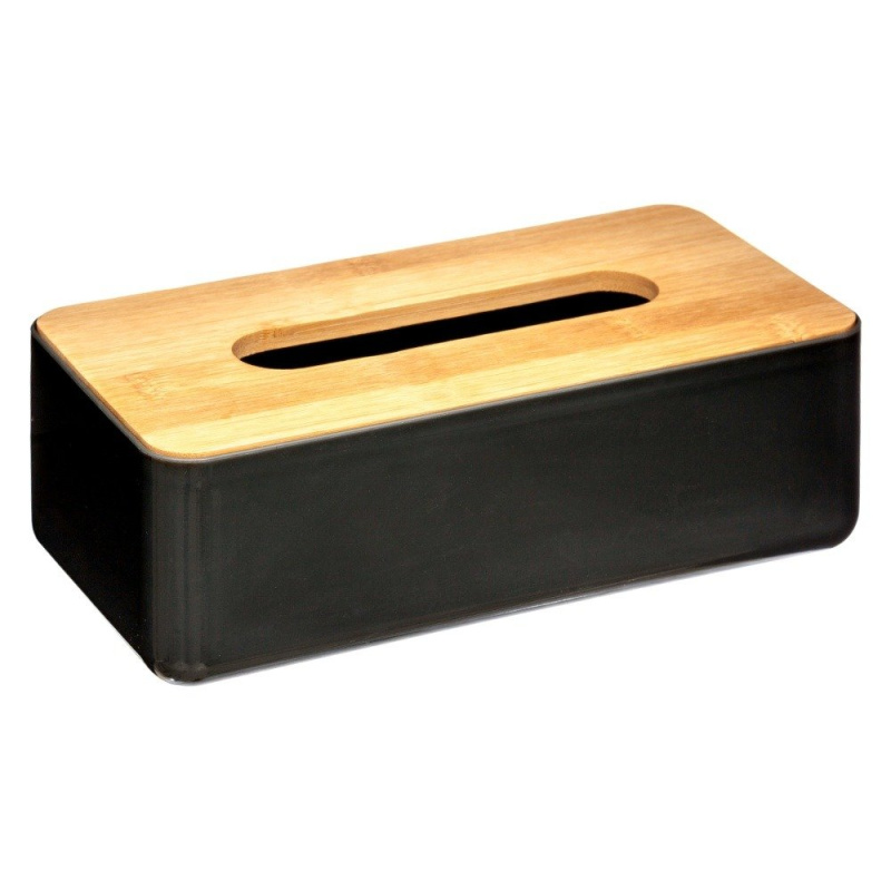 5five Simply Smart Box na kapesníky v černé barvě, 26 x 13 x 9 cm černá