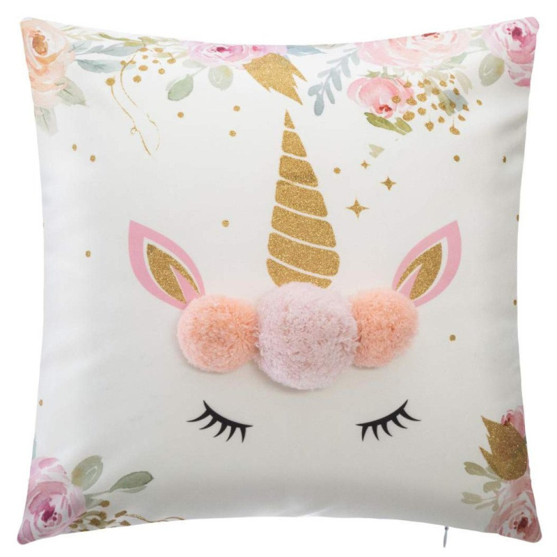 Atmosphera for kids Dekorační polštář Unicorn 40 x 40 cm vícebarevná