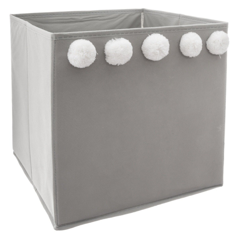 Atmosphera for kids Dětský úložný box, 29 x 29 x 29 cm, šedý šedá