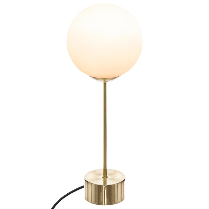 Atmosphera Stolní lampa BOULE, skleněná koule, 43 cm bílá