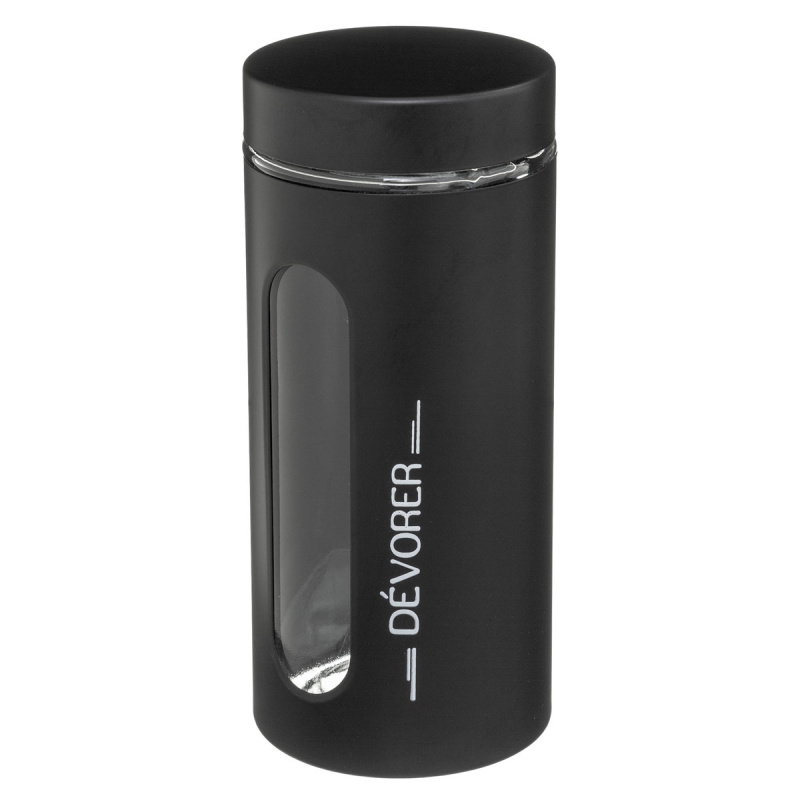 5five Simply Smart Skleněná dóza na potraviny BLACK, 1250 ml, černá černá