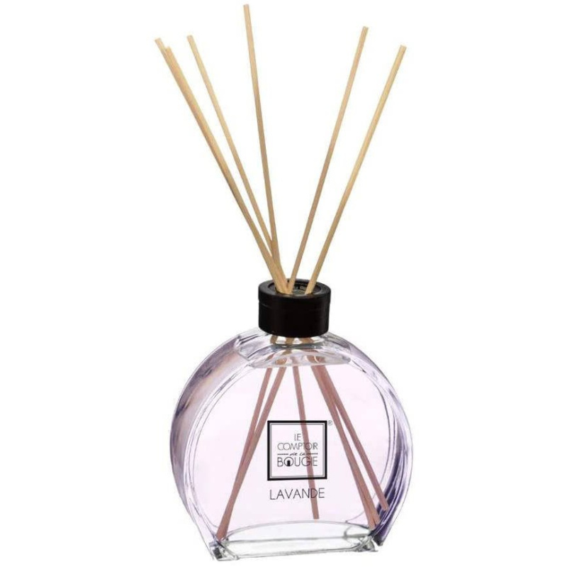 Atmosphera Aroma difuzér s tyčinkami HALY, levandule, 50 ml transparentní