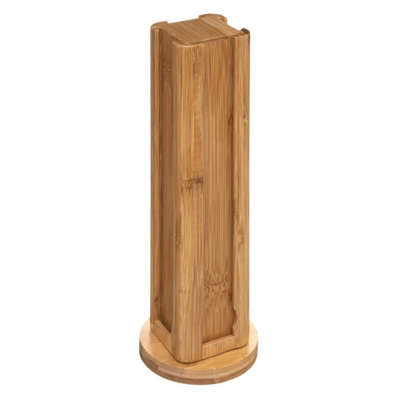 Secret de Gourmet Rotační stojan na kávové kapsle, bambus, 30x10 cm hnědá