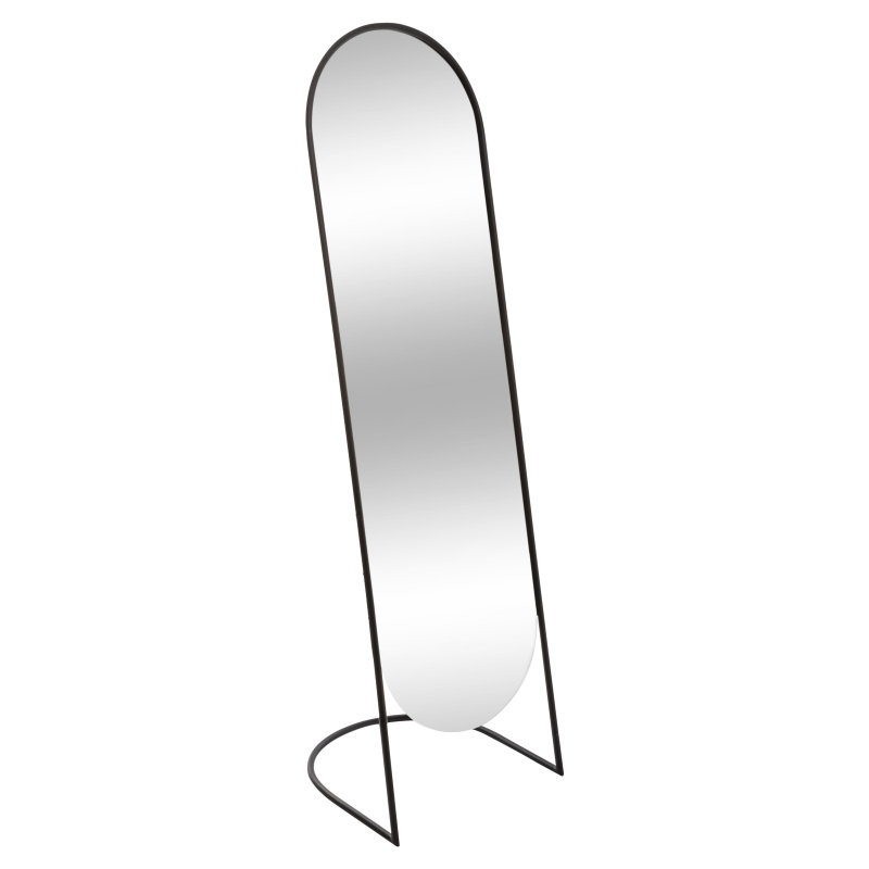 Atmosphera Velké stojací zrcadlo JEF v kovovém rámu, 39,5 × 136 cm černá