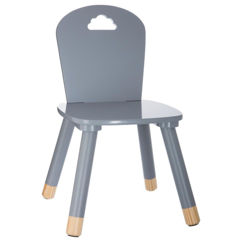Atmosphera for kids Židle pro děti, šedá, 50 x 28 x 28 cm 127153C šedá