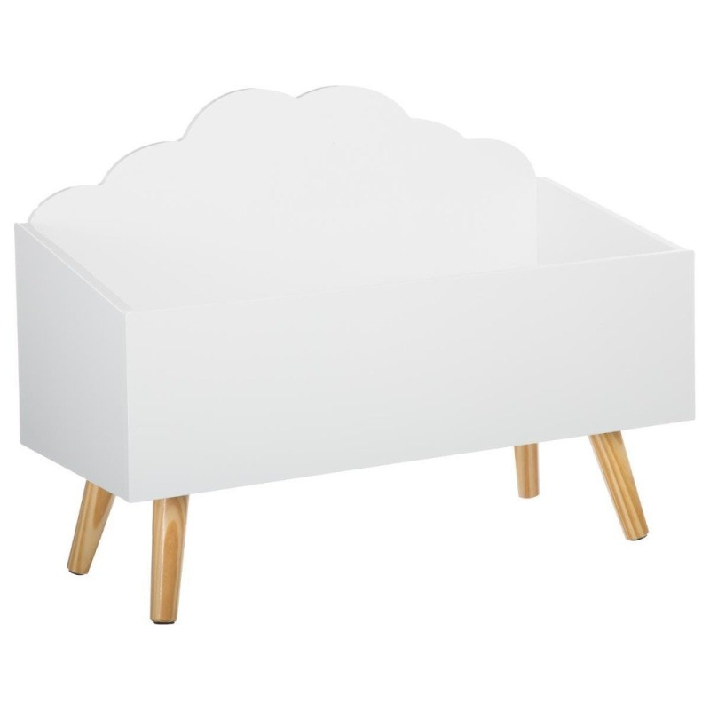 Atmosphera for kids Bílý box na hračky, skříňka na hračky, 58 x 28 x 45 cm 127156B bílá