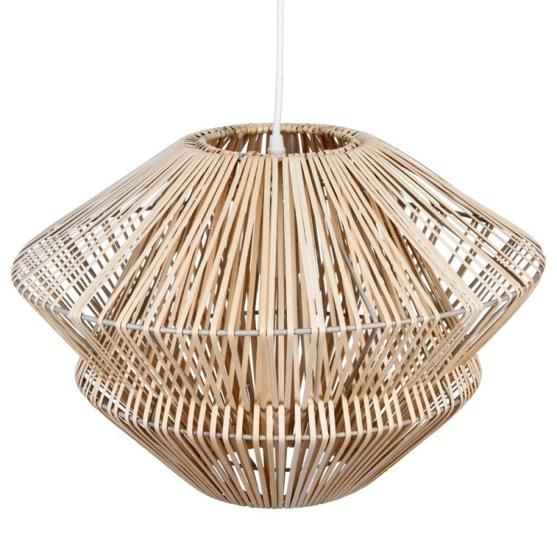 Atmosphera Závěsná ratanová lampa LIDAN, 45 cm hnědý