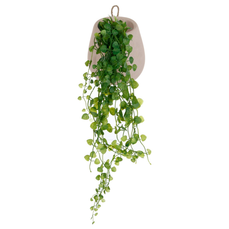 Atmosphera Umělý břečťan v závěsném květináči, 58 cm zelená