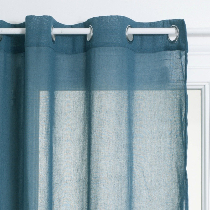 Atmosphera Okenní opona, polyester, Dekorace oken, 140 x 240 cm, Modrá modrá