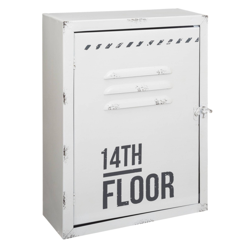 Atmosphera Skříňka na klíče 30 x 23 cm, bílá bílá