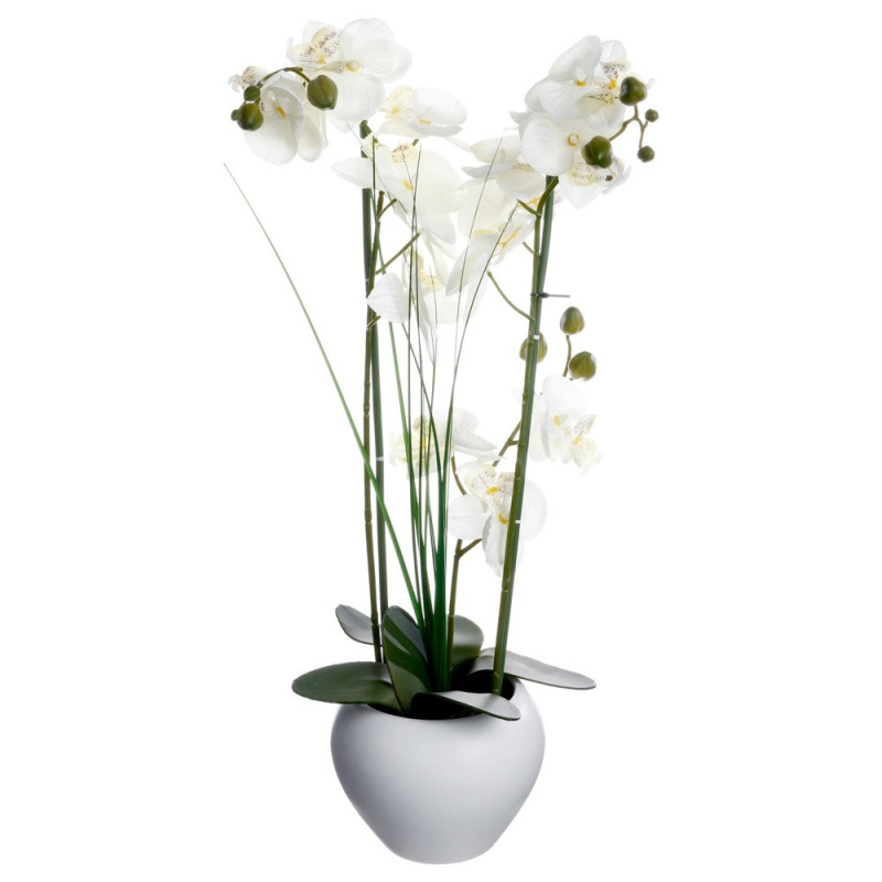 Atmosphera Umělá orchidej v keramickém květináči, 53 x 15 cm 136510B vícebarevná