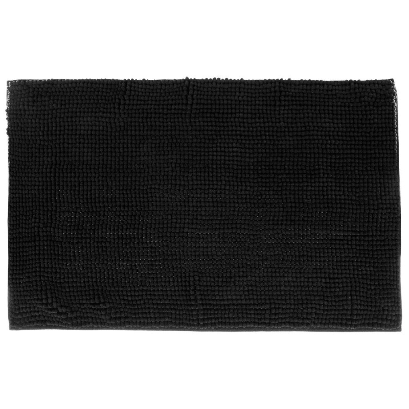 5five Simply Smart Předložka do koupelny TAPIS MINI CHENILLE, 50x80 cm, černá černá