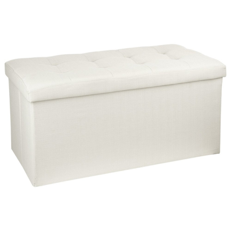 Atmosphera velký pouf s úložným prostorem v béžové barvě, pouf sedadlo na chodbu pouf na gauč pouf, sedadlo, pouf 140091A béžová