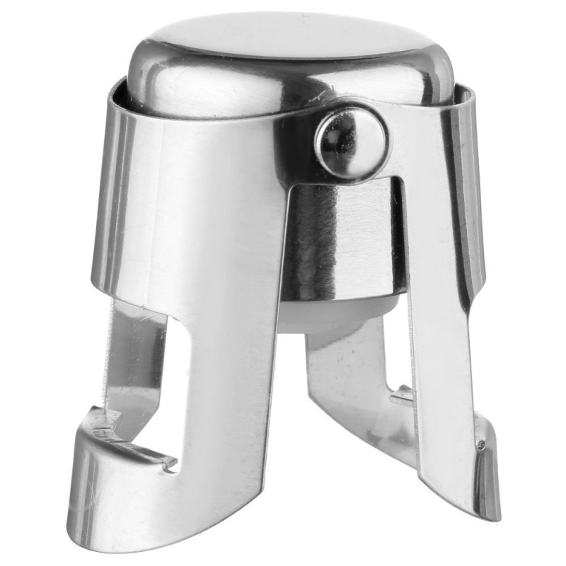 Secret de Gourmet Zátka na šampaňské, nerezová ocel, 6 cm stříbrný