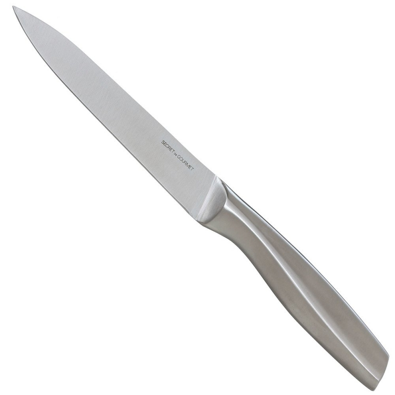 Secret de Gourmet Stříbrný nůž z nerezové oceli, 23,5 cm 120312 stříbrná