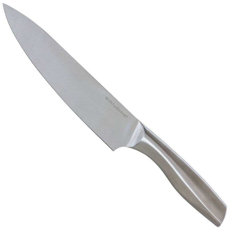 Secret de Gourmet Kuchyňský nůž, univerzální, nerezová ocel, 34 cm stříbrná
