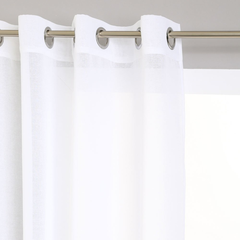 Atmosphera Bílá opona ETAMINE WH 140 x 240 cm univerzální a praktická dekorace velkých oken 120943Z bílý