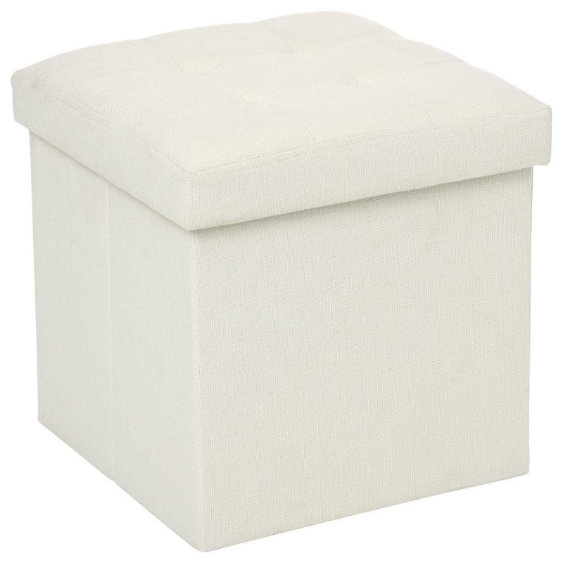 Atmosphera Stolička s úložným prostorem, 2v1, světlá barva, 38 x 38 x 38 cm 121470A béžová