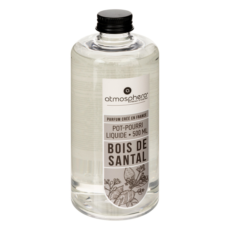 Atmosphera vonný olej ze santalového dřeva, 500 ml transparentní