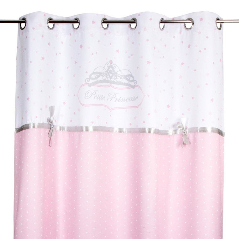 Atmosphera for kids Růžový závěs do dětského pokoje PRINCESS, 140 x 260 cm 126994A růžová