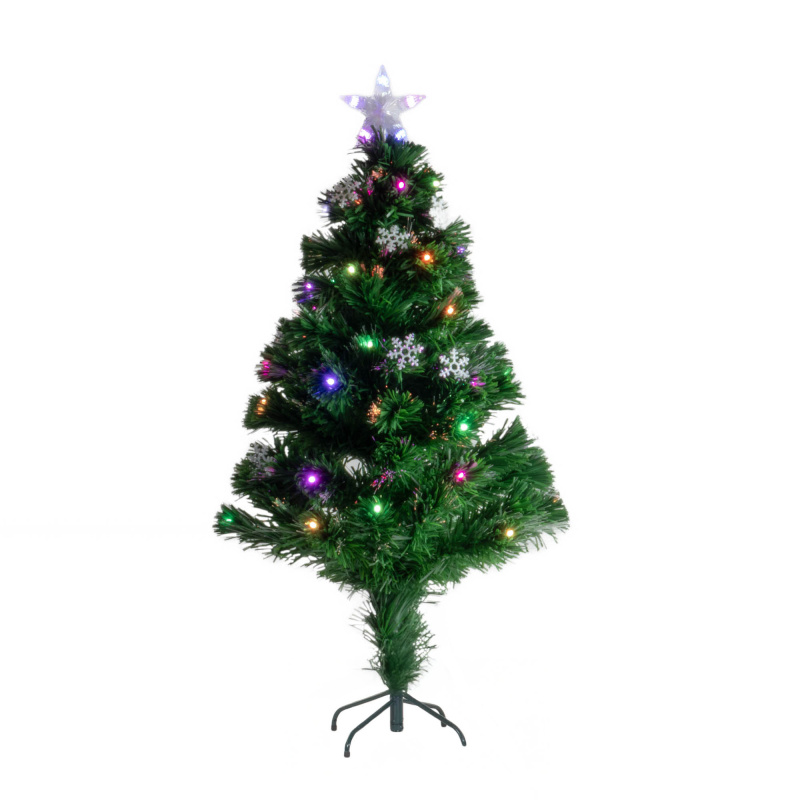 Fééric Lights and Christmas Umělý vánoční stromek se světýlky a hvězdou, 120 cm vícebarevný