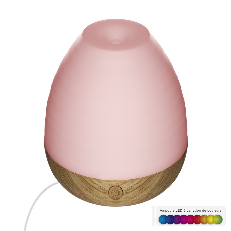 Atmosphera Difuzér esenciálních olejů LYANA 70 ml, s USB nabíječkou béžová 108477