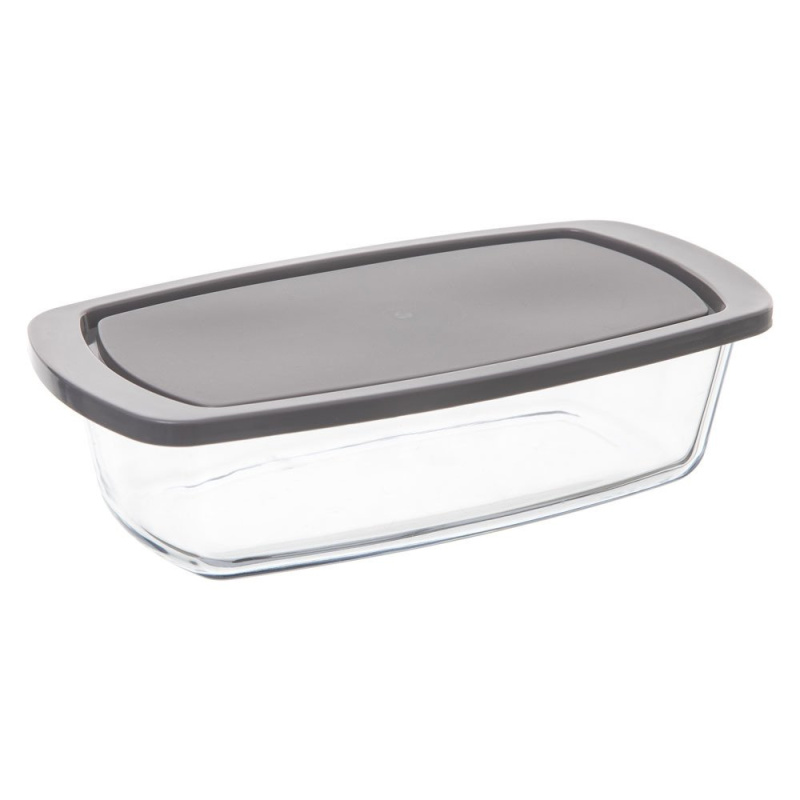 Secret de Gourmet Skleněná dóza na potraviny LOAF GLASS, 27 x 14 cm 151117 šedá