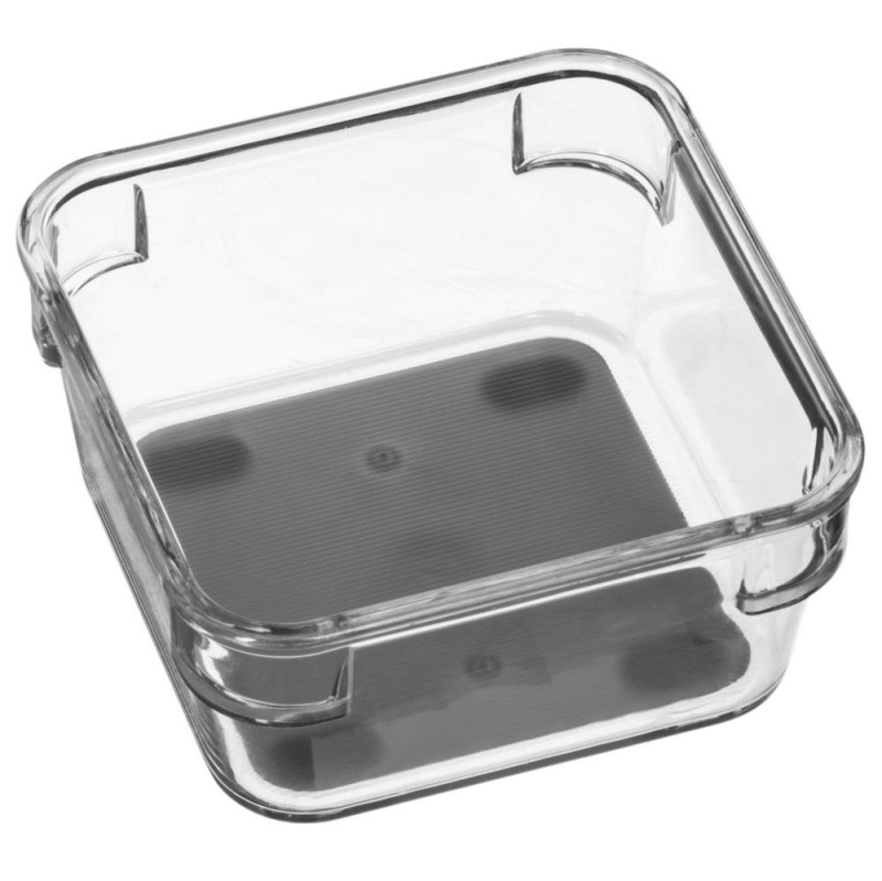 5five Simply Smart Organizátor pro drobné předměty pro zásuvky, 9x9 cm, čtvercový šedá