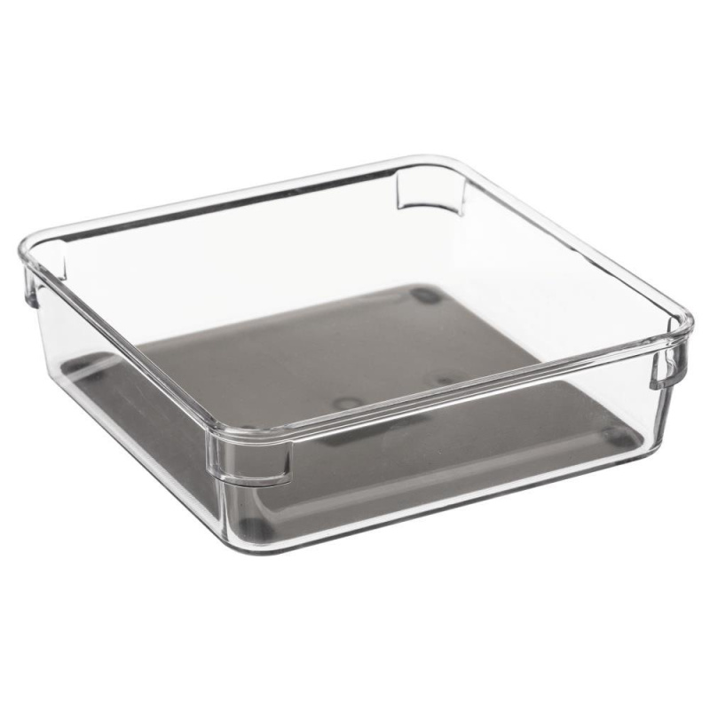5five Simply Smart Organizátor pro drobné předměty pro zásuvky, 16x16 cm, čtvercový šedá