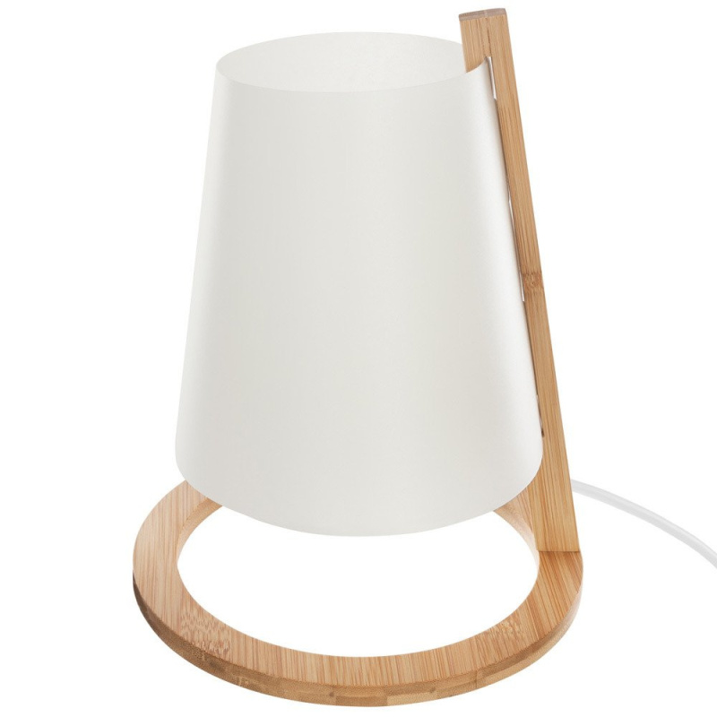 Atmosphera Stolní lampa s bambusovým stojanem, jedinečný produkt vhodný pro jakýkoli interiér béžová