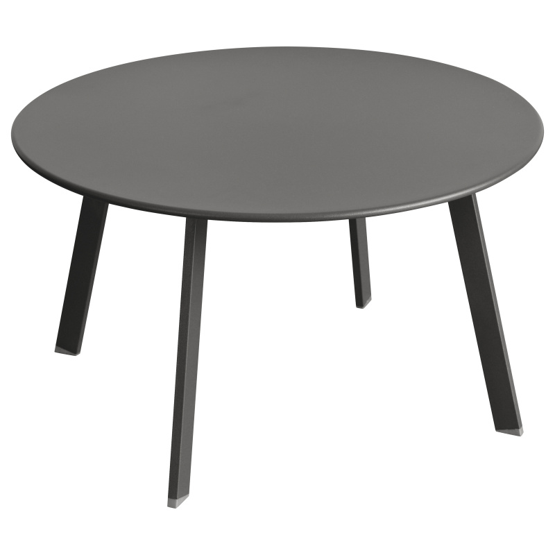 Hesperide Kovový zahradní stolek SAONA, Ø 70 cm, šedý šedá