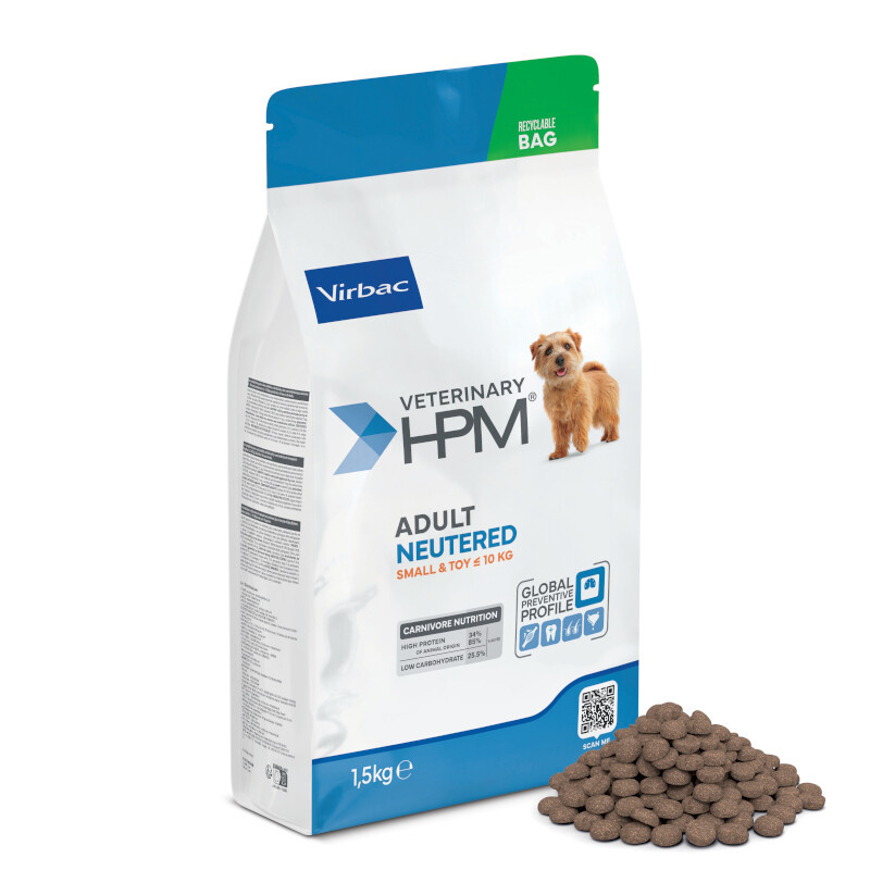 VET HPM Adult Neutered Dog Small & Toy 1,5kg