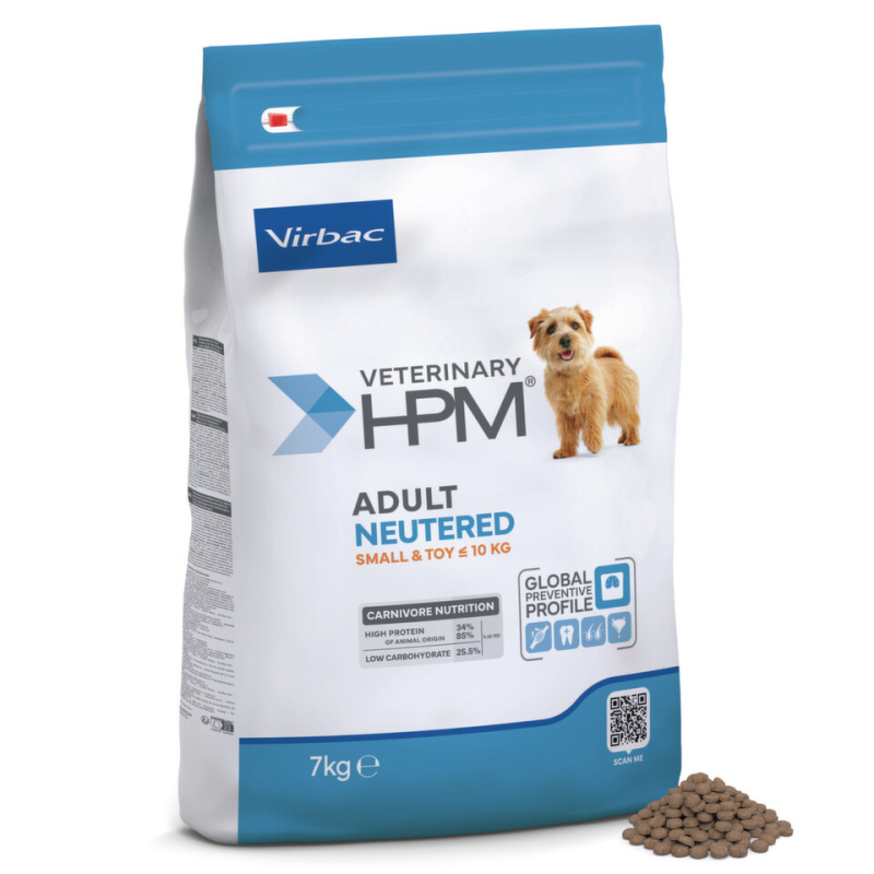 VET HPM Adult Neutered Dog Small & Toy 7kg NEW
