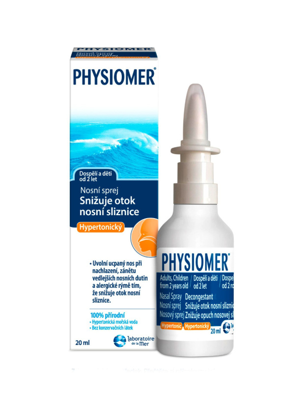 PHYSIOMER Hypertonický Alergie a nosní dutiny 20 ml